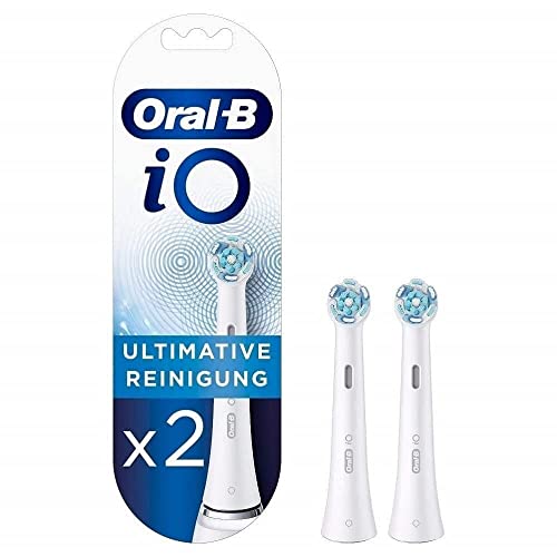 Oral-B iO Ultimate Cleaning Brush Heads - 2 Pack for Deep Plaque Removal