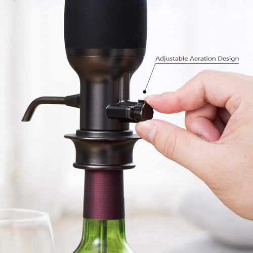 Adjustable Electric Wine Aerator - Gun-Metal Special Edition | Vinaera PRO