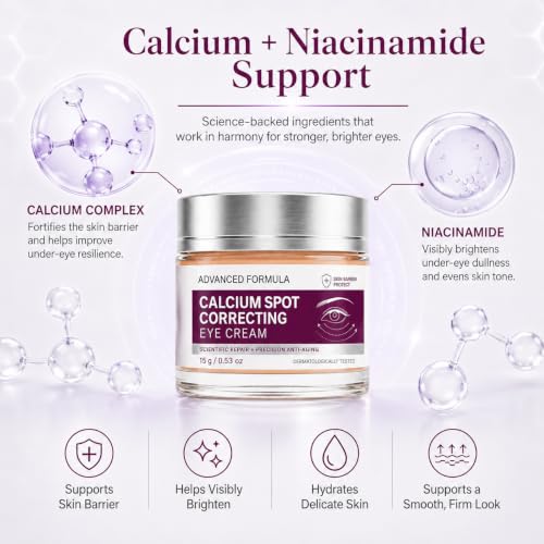 VIORENA Calcium Dark Spot Eye Cream 0.53oz Under Eye Bags Firming & Brightening