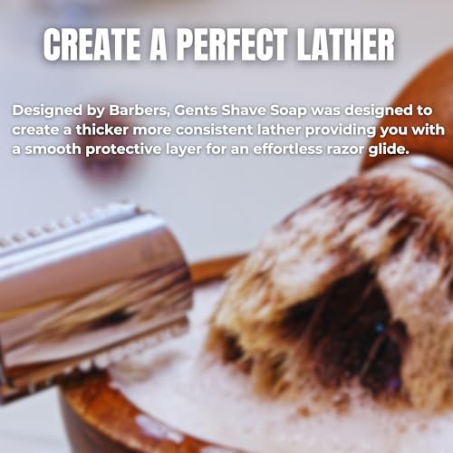 Men's Shaving Soap 97% Natural Shea & Glycerin Rich Lather 6 Pack Variety