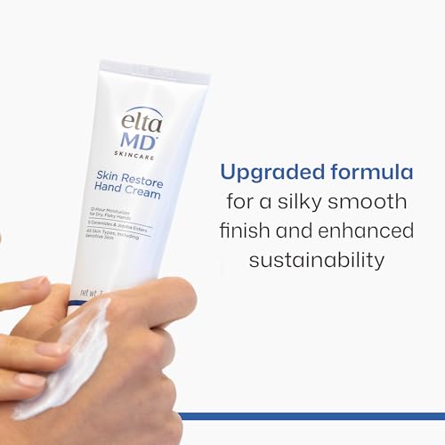 EltaMD So Silky Hand Creme with Ceramides & Vitamin E for Dry Hands, Fragrance-Free 3 oz