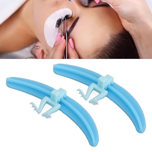 Sanpyl Eyelash Separator, Silicone Lash Extension Tool for Beginners Professional, Washable Reusable, Efficient Isolation Helper with 3 Colors (Blue)