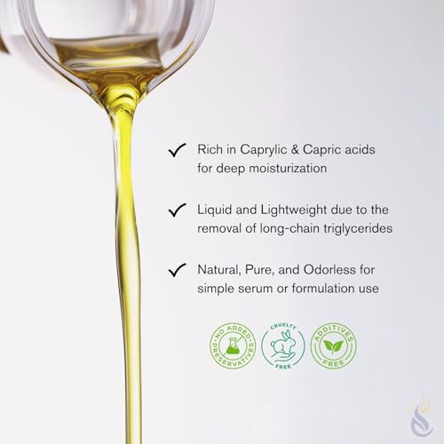 ClearLee Fractionated Coconut Oil MCT - Cosmetic Grade Natural & Pure Oil for Massage, Body, Hair, Skin, Face, Nail, Spa, Aromatherapy Carrier for Essential Oils, Soap Making, Serums & More (32 oz)