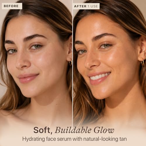 Natural Self Tanning Serum for Face - Organic & Anti-Aging