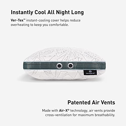 Bedgear Storm Performance Cooling Travel Pillow for Side Sleepers - Medium Support