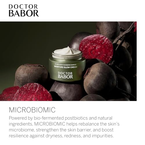BABOR Microbiomic Moisture Glow Cream Travel Size - Beetroot Complex, Hyaluronic Acid