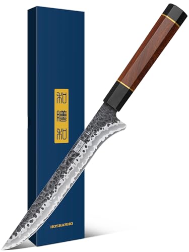 HOSHANHO 7-Inch Fillet Knife Razor Sharp Hand Forged Boning Knife