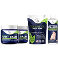 Tea Tree Oil Foot Balm - Foot Moisturizer for Dry Cracked Feet - Instantly Hydrates & Soothes Irritated Skin & Athletes Foot - Best Foot Care for Women and Men & Tea Tree Foot Soak, Callus Remover Gel