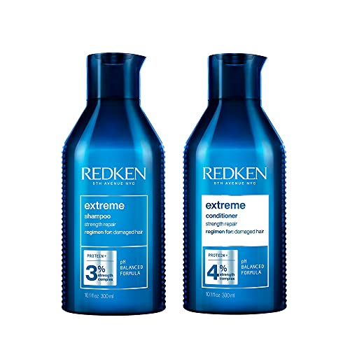 Redken Extreme Shampoo & Conditioner Set 10.1 Fl Oz Pack of 2 for Damaged Hair