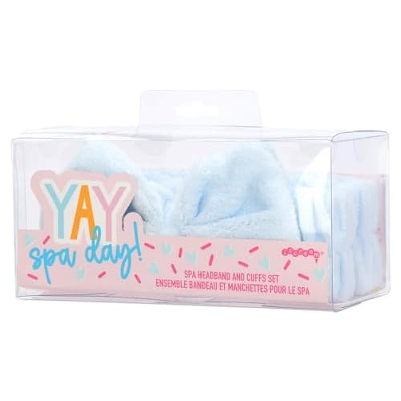 iscream Sprinkle Spa Day Plush Velour Spa Headband and Cuff Set
