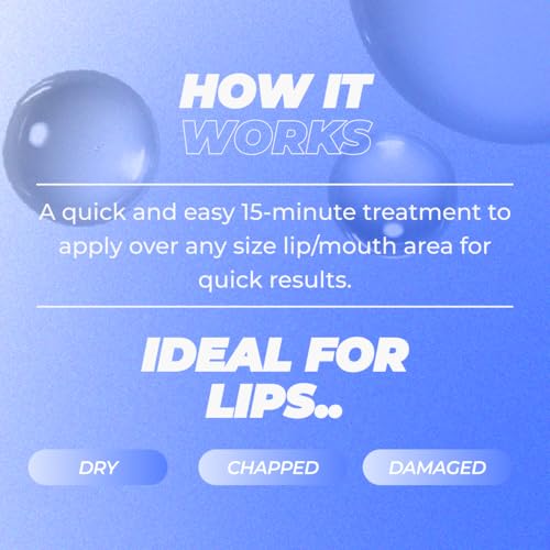 Vitamasques Lip Mask, 3-Pack - Cherry Vegan Collagen Lip Mask Sheets, Repair for Dry & Chapped Lips - Nourishing & Hydrating - Wild Cherries & Hyaluronic Acid - Vegan & Cruelty-Free Korean Skin Care