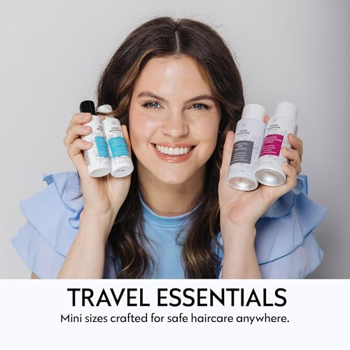 No Nothing 4-in-One Travel Hair Care Set - Fragrance-Free, 2.7 Fl Oz Pack of 4
