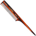 Kent 8-Inch Rat Tail Comb Pack of 3 for Hair Styling & Sectioning - Handmade Fine Tooth Teasing Comb