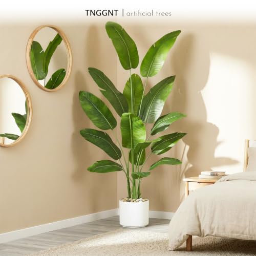 Artificial Bird of Paradise Plant - 7FT Tall Fake Traveler’s Palm Tree - Variation of THIS listing