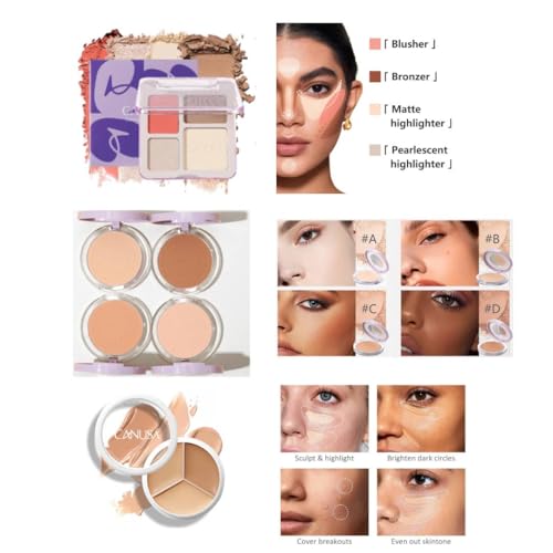 Full Face Makeup Set with 24 Eyeshadow Colors, Lipstick & Glamour Brush - Lvory B2/One Size