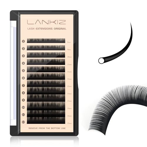 Classic Volume Lash Extension, 0.15 CC Curl 8-15mm Mixed Eyelash Extension Lash Trays, Super Matt Black Individual Lash Extensions for Professional Salon Use