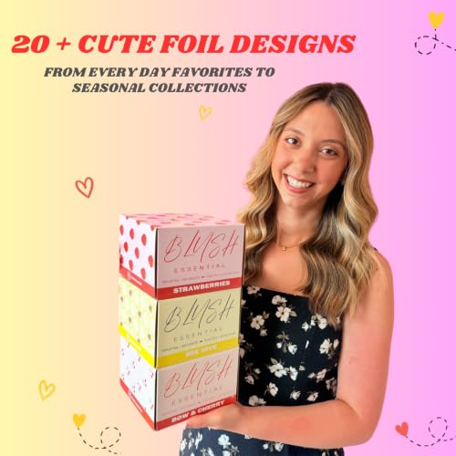 Blush Foils Sweet Collection 5x10.75in | 1500 Pre-Cut Hair Highlight Sheets