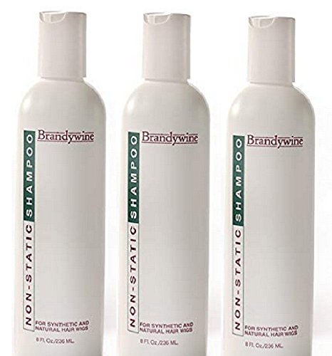 Non-Static Shampoo 8oz - Gentle Cleansing for Synthetic & Human Hair Wigs - 3 Pack