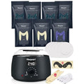 Maxpearl Digital Waxing Kit with 7 Packs of Hard Wax Beads for Brazilian, Bikini Waxing, Face, Eyebrows, Underarms, Arms, Chest, Back, Legs
