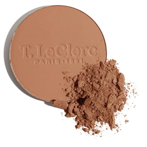 T.LeClerc Rice Compact Powder ? Anti-Aging Pressed Powder with Brown Rice Ferment ? Long-Lasting Natural Matte Finish ? Moisturizing | Non-Comedogenic Face Powder (DOR?, 9G)
