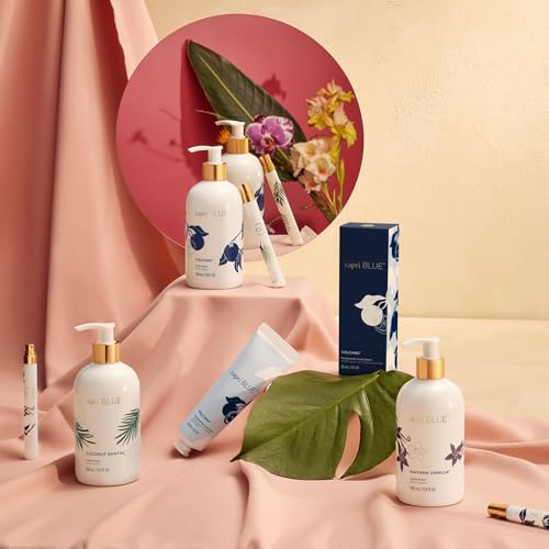 Capri Blue Hand Wash Soap ? Flora Edit Collection ? Cleansing Liquid Hand Soap Infused with Plant-Based Glycerin ? Skin Care ? Notes of Juicy Tropical Fruits & Sugared Citrus (Volcano, 11.8 fl oz)