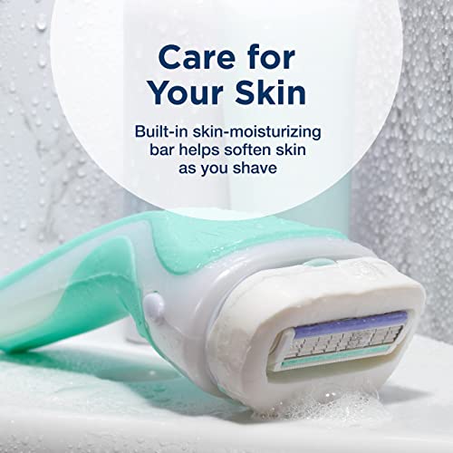 Schick Intuition Pure Nourishment Razor Refills, Sensitive Skin Razor with Aloe, 8 Count Refills & 1 Razor with 2 Refills