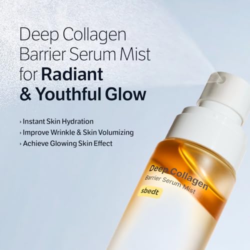 SUNGBOON EDITOR Collagen Face Mist Pack of 2 - Hydrating Korean Serum with Peptides & Vitamin C for Sensitive Skin, 3.38 fl oz