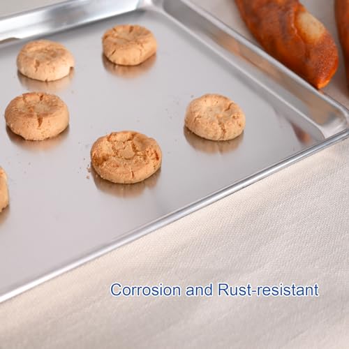 Hardura 18x26 Inch Aluminum Baking Sheet Pan - 6 Pack - Commercial & Home Use