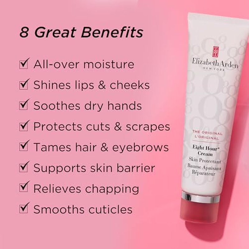Elizabeth Arden Eight Hour Skin Protectant, All Purpose Beauty Salve, Moisturizing Balm for Body, Repairs Dry Hands, Cracked Feet, Chapped Lips & Cuticles, Limited Edition, 1.7 oz