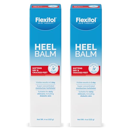 Flexitol Heel Balm Twin Pack 4oz - 25% Urea Deep Moisturizer for Dry Cracked Heels