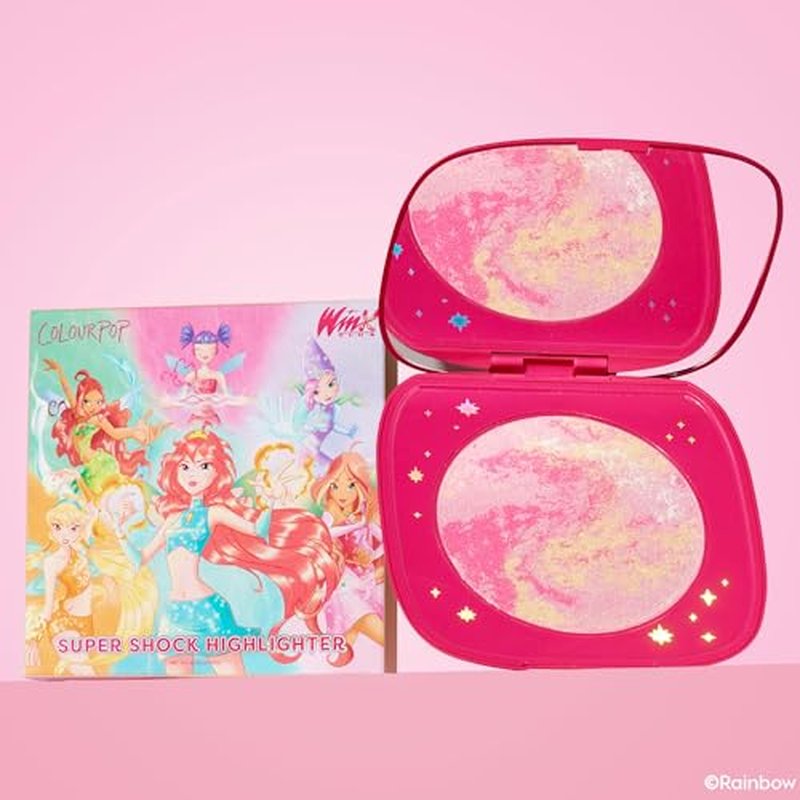 ColourPop Winx Club Super Shock Highlighter Makeup - High-Pigment, Cr?me-Powder Face Makeup - Buildable & Blendable Formula with a Unique Bouncy Texture - Magix Gem (0.15 oz)
