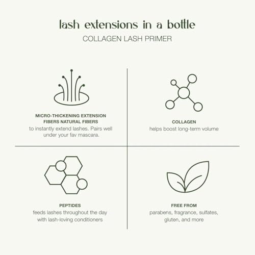 LashFood Prime & Define Duo | Conditioning Collagen Lash Primer & Mascara | Nourishing, Strengthening, Thickening | Nano-Peptide | Lift, Define, Boost Volume for Long, Feathery, Full Eyelashes