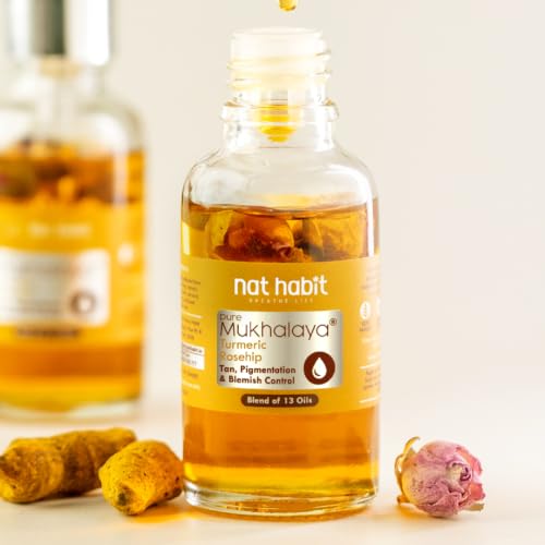 Natural Face Oil for Tan & Blemish Control - 13 Cold Pressed Oils, 30ml