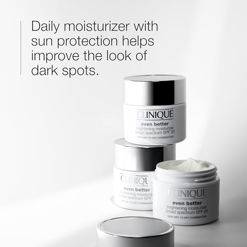 Clinique Brightening Face Moisturizer SPF 20 for Dry & Combination Skin 1.7 Fl Oz