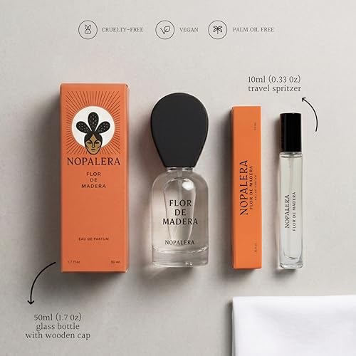 Nopalera Flor De Madera Eau De Parfum - 50ml Fresh Floral Woody Fragrance