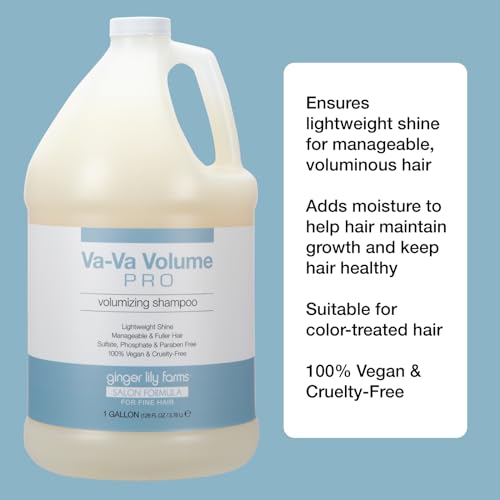 128oz Volumizing Shampoo for Fine Hair - Nourishing & Eco-Friendly