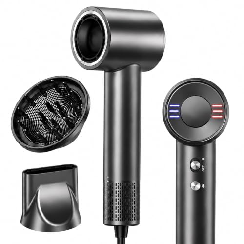 Dual Voltage Travel Hair Dryer 170,000 RPM High-Speed Ionic Blow Dryer