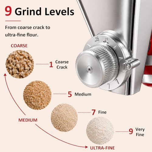 KitchenAid Grain Mill Attachment for Food Grinding, Flour & Wheat Milling