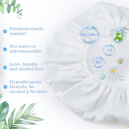 Shampoo cap 12 Pack, No-Rinse Shampoo Cap, Waterless Shampoo and Conditioner Suitable for Adults, Bedridden and Seniors Suitable for Adults, Bedridden and Elderly, Hospitals, Camping