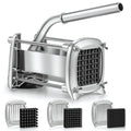 Sopito French Fry Cutter with 3 Blades for Potatoes, Carrots & Apples - 1/4, 3/8, 1/2 Inch