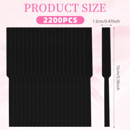 LIUBUJINGYING 2200Pcs Black Paddle Shape Perfume Test Strips for Fragrance & Essential Oils Testing