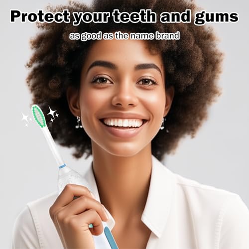 12 Pack Replacement Toothbrush Heads for Sonicare Electric Toothbrushes - Compatible with E-Series, Essence, Elite, Xtreme, and More - Blue Bristles with Protective Covers