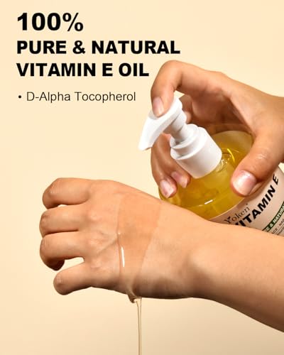Vitamin E Oil for Skin 16 Oz - Organic Face & Body Moisturizer - Cold Pressed & Cruelty-Free - Pack of 1