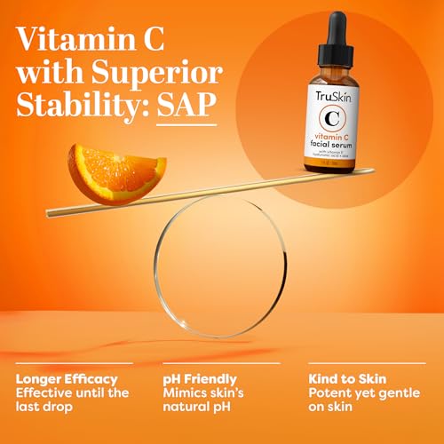 TruSkin Vitamin C Serum & Liquid Exfoliant Duo ? Vitamin C Face Serum 1oz & AHA, BHA, PHA Liquid Exfoliant 4.2oz for Brighter, Smoother Skin