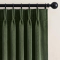 MIULEE Olive Green Velvet Curtains 70x108 Inches Set of 2 Extra Wide Blackout Drapes