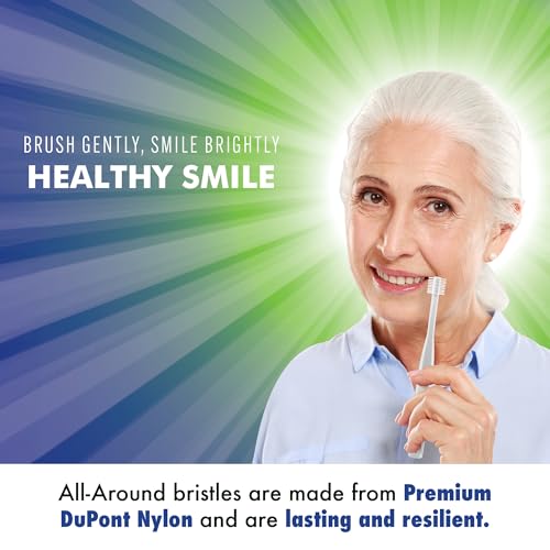 Brilliant Adult Sensitive Toothbrush 3 Pack Extra Soft Round Head Gentle Clean
