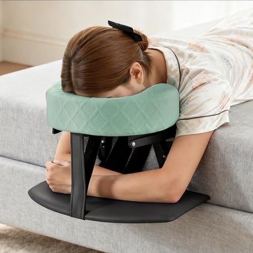 HoMove Green Adjustable Massage Headrest for Bed with Arm Rest - Home Post-Eye Surgery Support