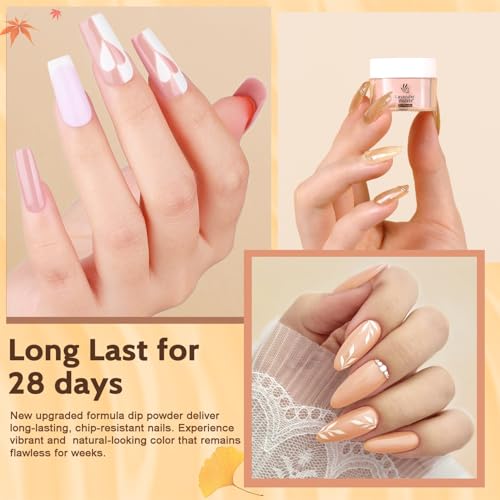Lavender Violets Dip Powder Nail Kit Amber Purple - 48 Colors & Tools