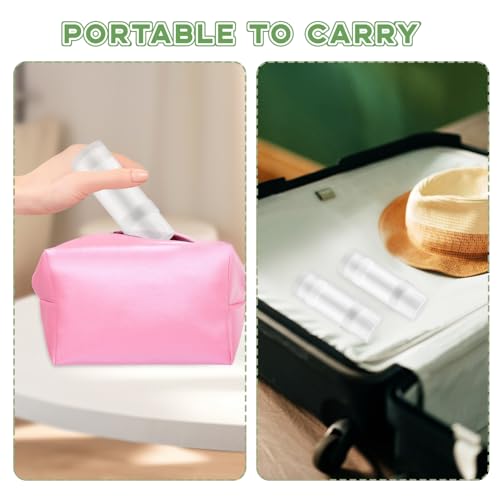 Wresty 10 Pcs 60ml/2oz Deodorant Containers Twist Up Empty Tubes Plastic Refillable Bottles DIY Homemade Container Stick (clear)