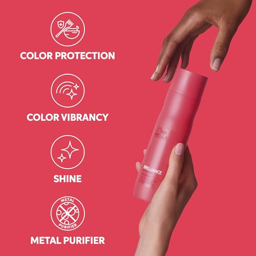 Wella Invigo Brilliance Shampoo Aloe Vera 10.1 Fl Oz for Fine/Normal Color-Treated Hair